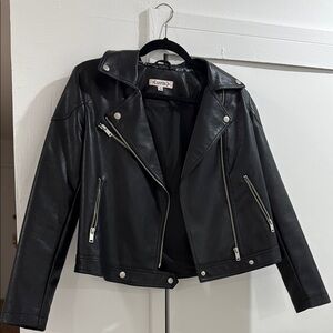 NEW Nanette Lepore Black Leather Jacket